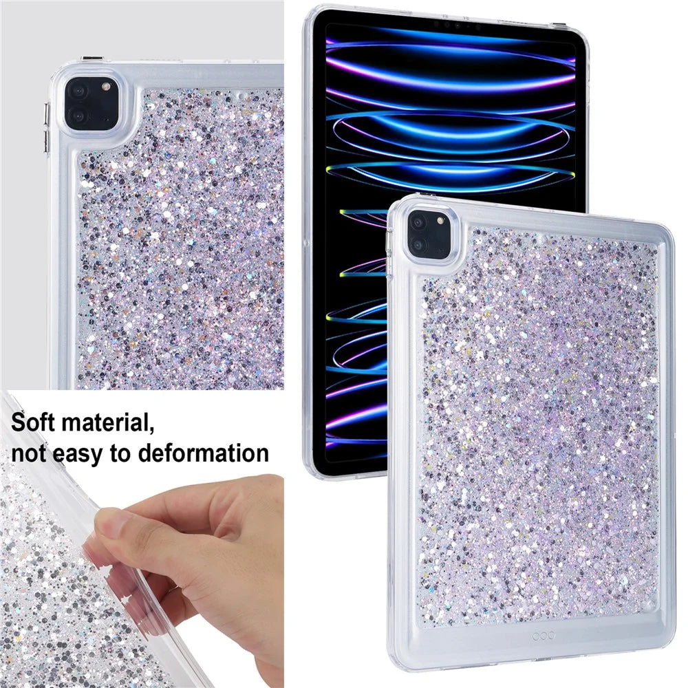 For iPad Pro 11 (2018) / (2020) / (2021) / (2022) Glitter Tablet Case TPU + PC Protective Tablet Cover - Style A - 7