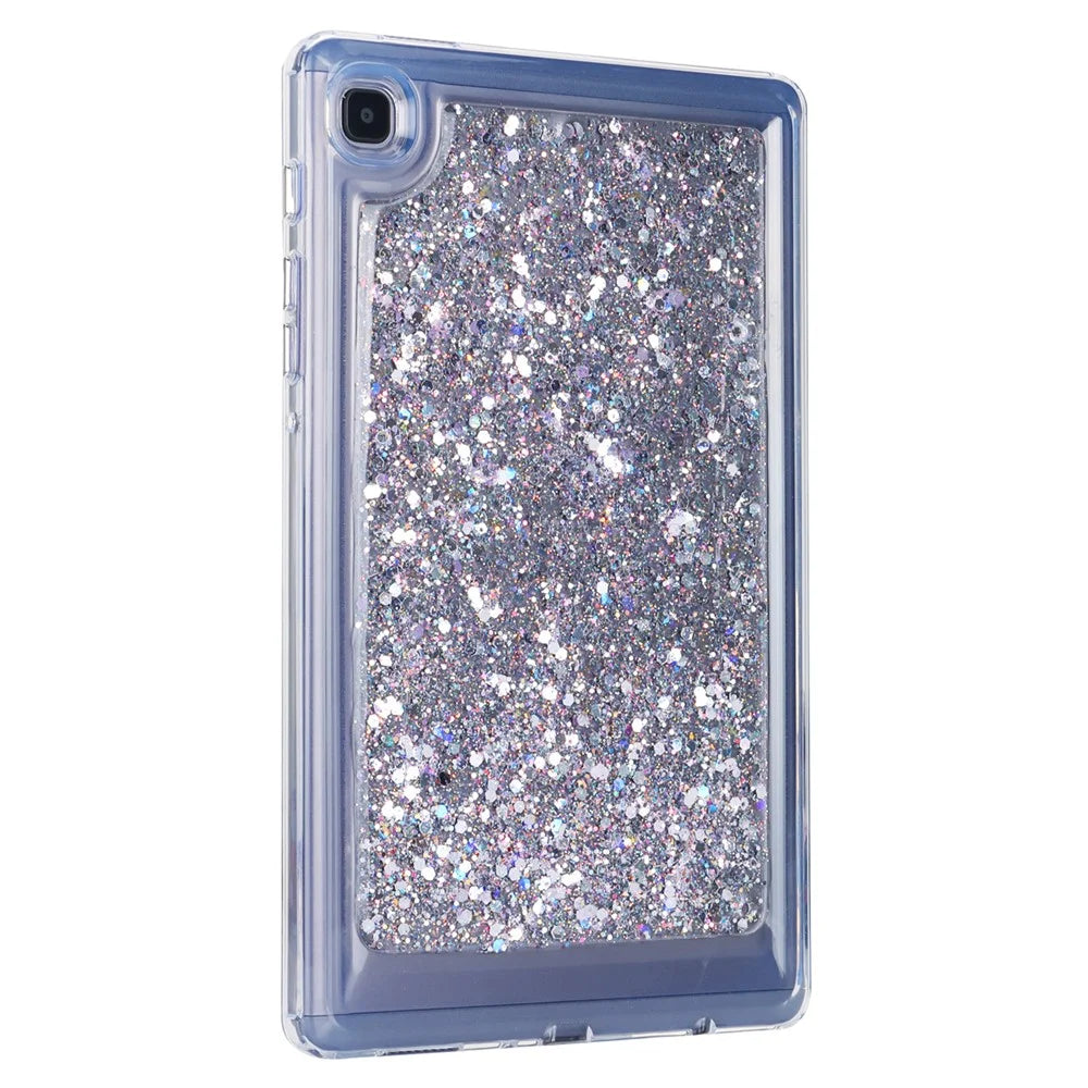 For Samsung Galaxy Tab A7 Lite 8.7-inch T225 / T220 Anti-drop Protective Tablet Case Glitter TPU + PC Cover - Style A - 2