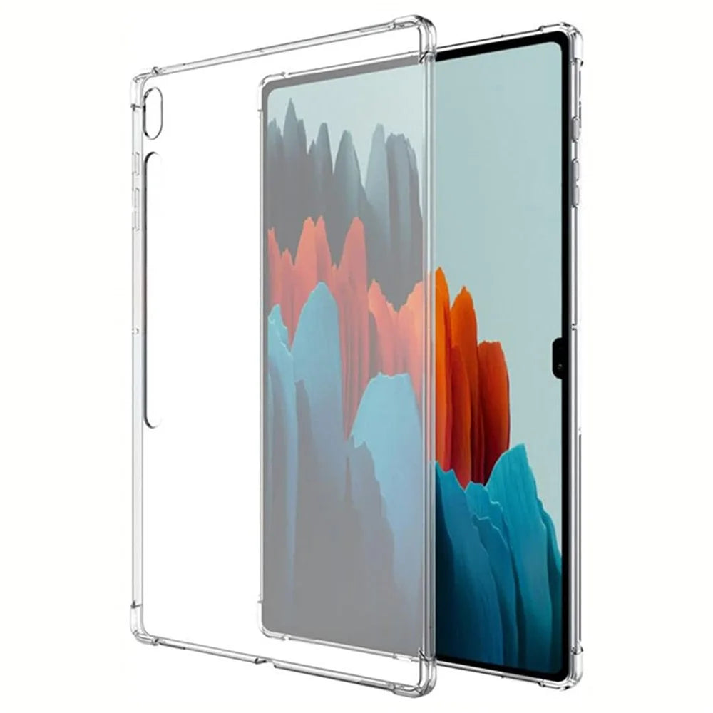 For Samsung Galaxy Tab S7 / S8 Anti-drop Tablet Case Reinforced Corners Transparent TPU Cover - 2