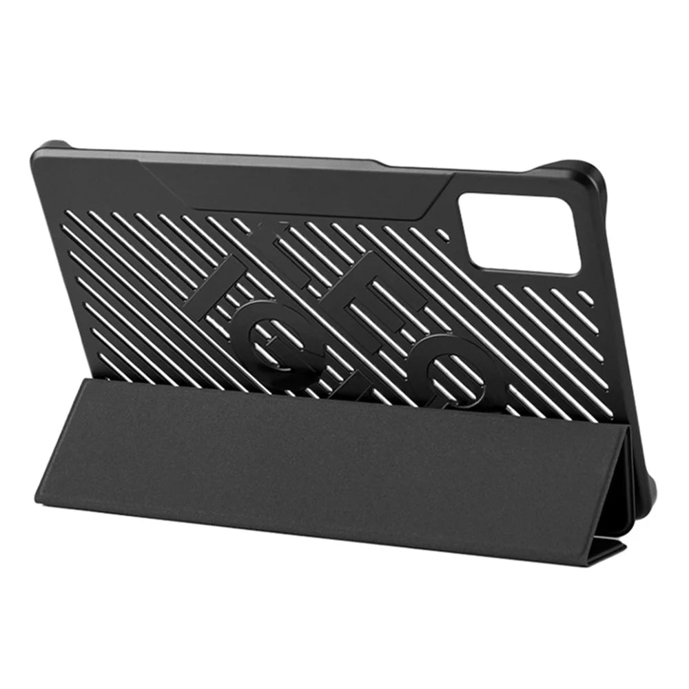 For Lenovo Legion Y700 Tri-Fold Stand Protective Tablet Case Magnetic Absorption PU Leather Cover - Green - 5