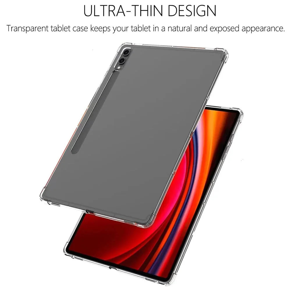 For Samsung Galaxy Tab S9 Ultra Case Drop Protection TPU Tablet Cover Transparent Shell - 2