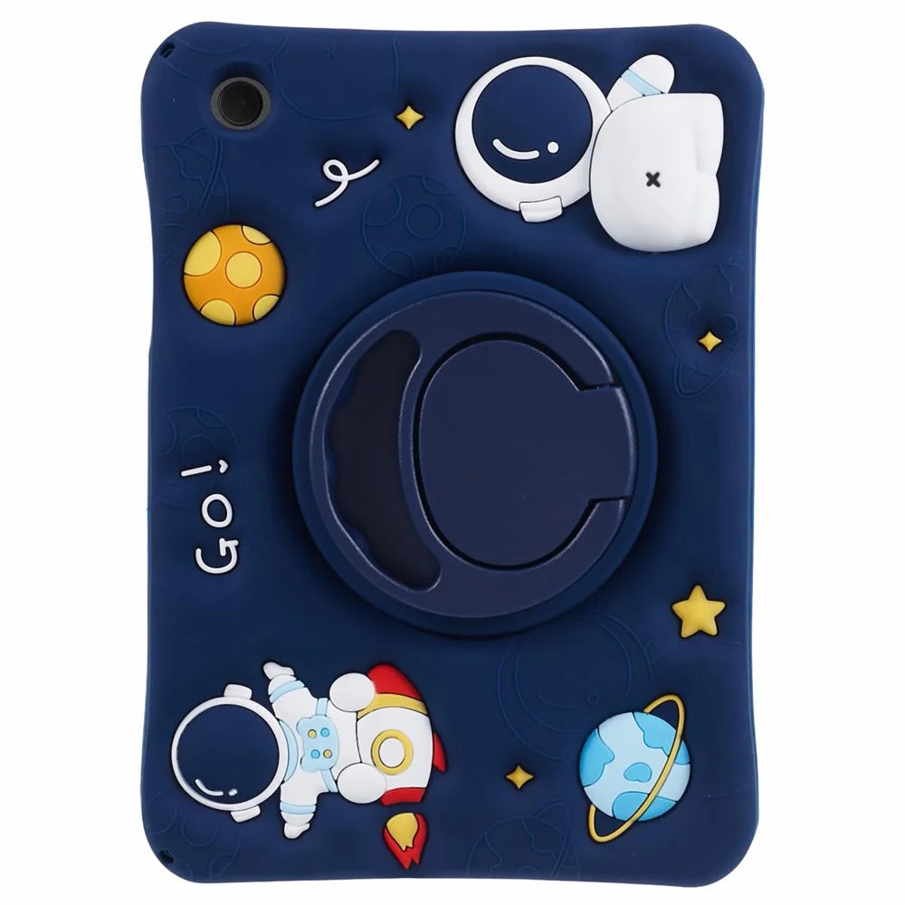 For Samsung Galaxy Tab A8 10.5 (2021) / (2022) Kickstand Case Astronaut Design Tablet Cover with Lanyard - 4