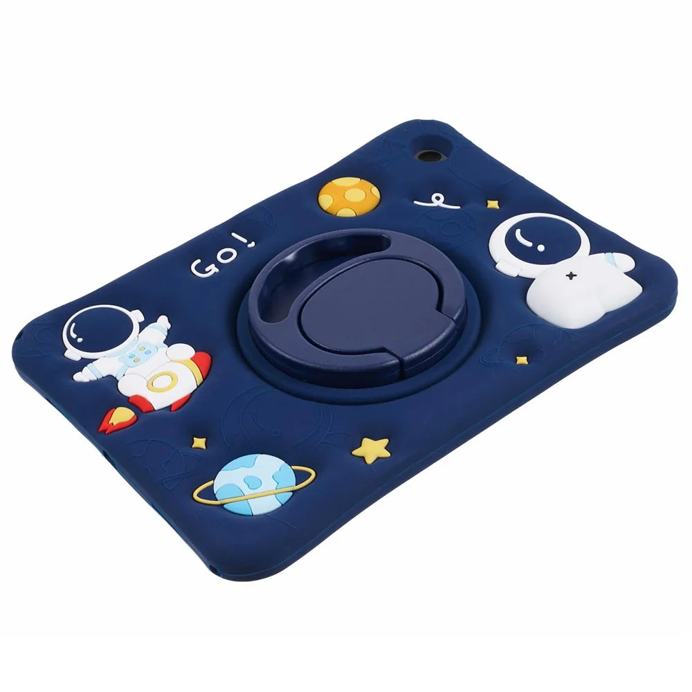 For Samsung Galaxy Tab A8 10.5 (2021) / (2022) Kickstand Case Astronaut Design Tablet Cover with Lanyard - 6