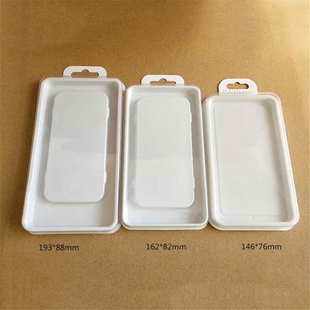 50Pcs Size L Packaging Boxes for Phone Case PC+PVC Storage Boxes with Clear Window, 19.3 x 8.8cm - 6