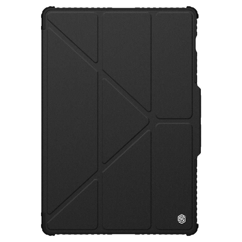 NILLKIN Bumper Leather Case Pro for Samsung Galaxy Tab S9 Ultra Protective Cover PU Leather Tablet Smart Shell - Black - 4