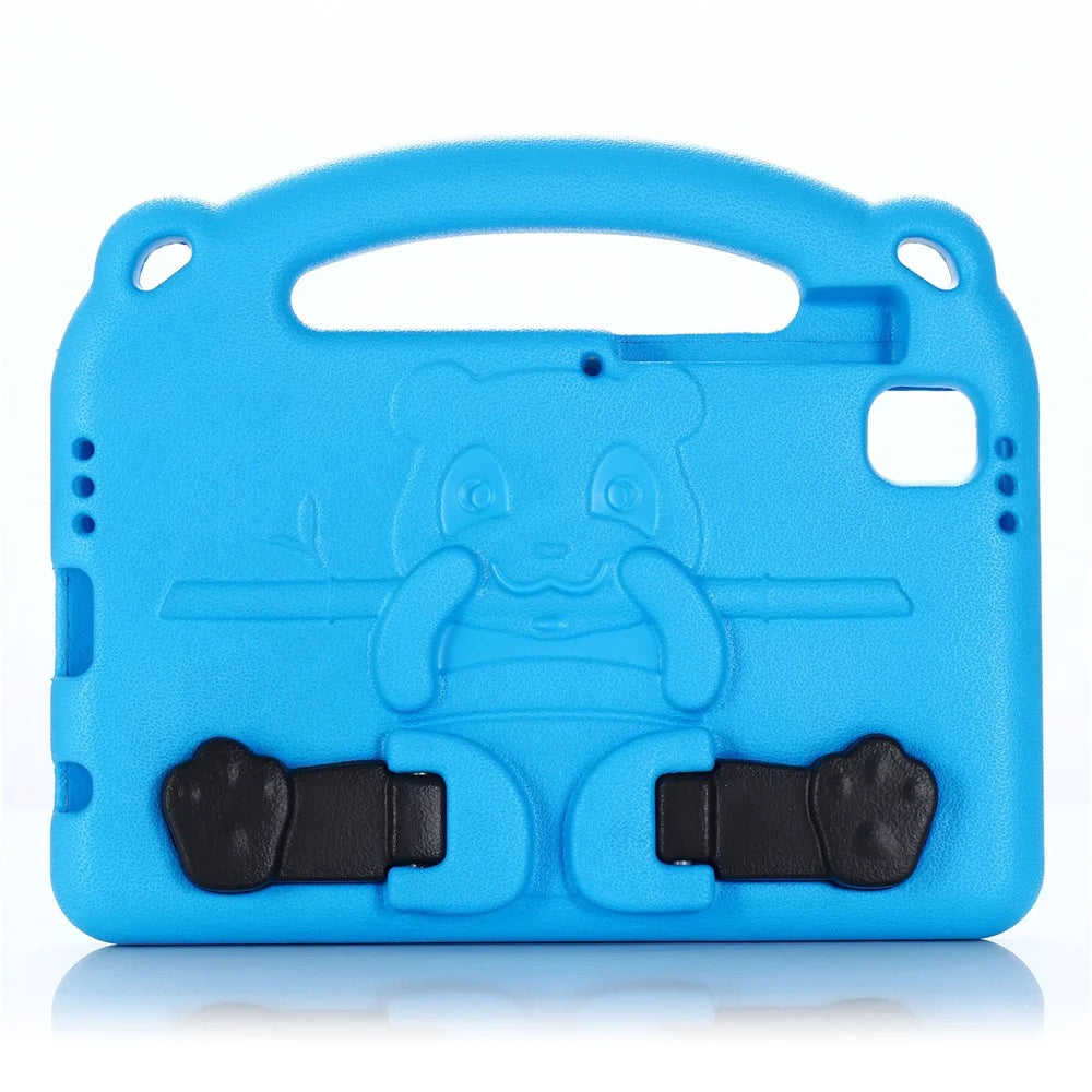For Samsung Galaxy Tab A9 Case Cartoon Panda Kickstand Tablet EVA Cover - Black - 2