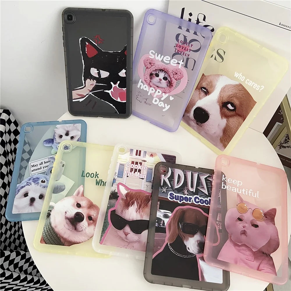 For Samsung Galaxy Tab S6 Lite (2024) / S6 Lite (2022) / S6 Lite (2020) P610 P615 Case Animal Pattern TPU Tablet Cover - Camera Dog - 5