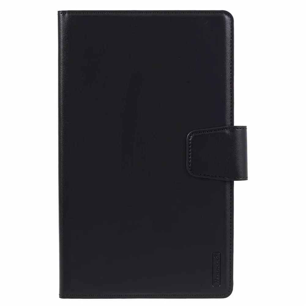 HANMAN Mill Series for Samsung Galaxy Tab A9 Case Magnetic Leather Folio Flip Tablet Cover - Black - 2