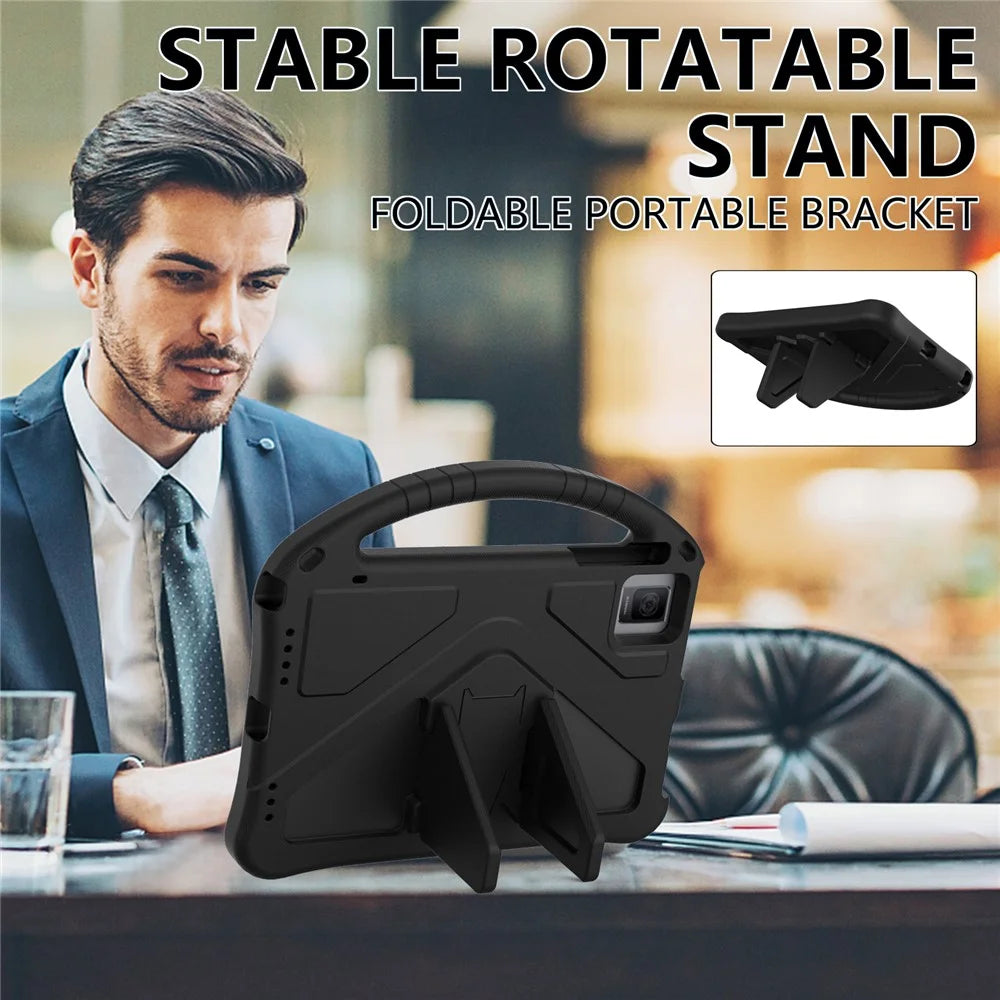 For TCL Tab 10 Gen 2 / T-Mobile REVVL Tab / Blackview Oscal Pad 15 / Tab 11 WiFi / Tab 11 SE / Tab 11 Case Handle EVA Cover - Black - 2