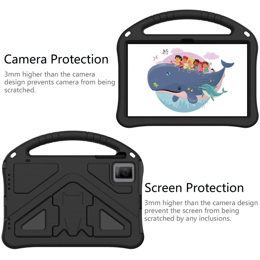 For TCL Tab 10 Gen 2 / T-Mobile REVVL Tab / Blackview Oscal Pad 15 / Tab 11 WiFi / Tab 11 SE / Tab 11 Case Handle EVA Cover - Black - 4