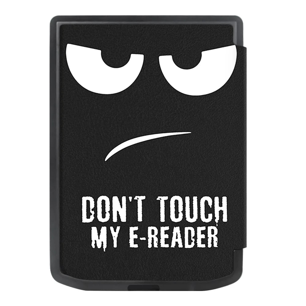 For PocketBook Verse Pro Leather Case E-Reader Cover with Auto Sleep / Wake - Don't Touch My E-Reader - 6