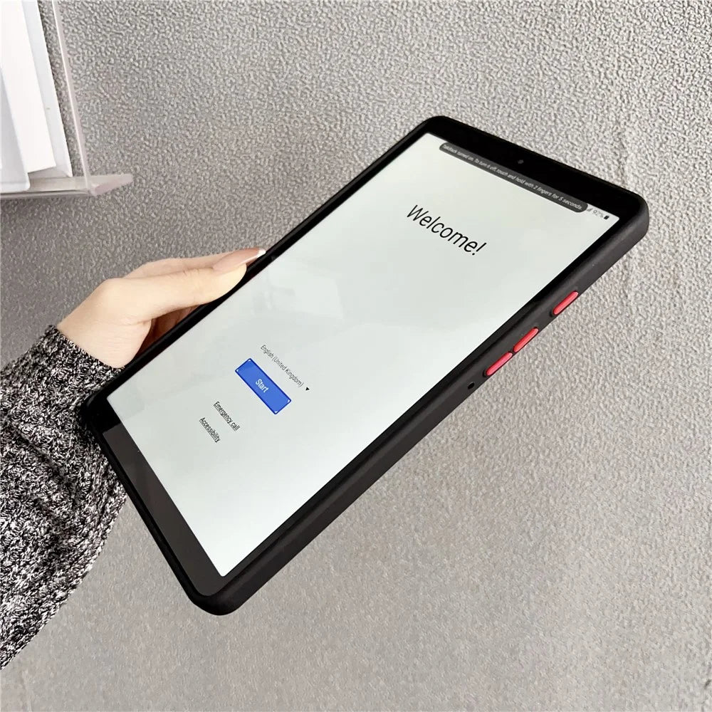 For Samsung Galaxy Tab A9 Case PC + TPU Anti-Scratch Tablet Cover Skin Touch Feeling - Blue - 2