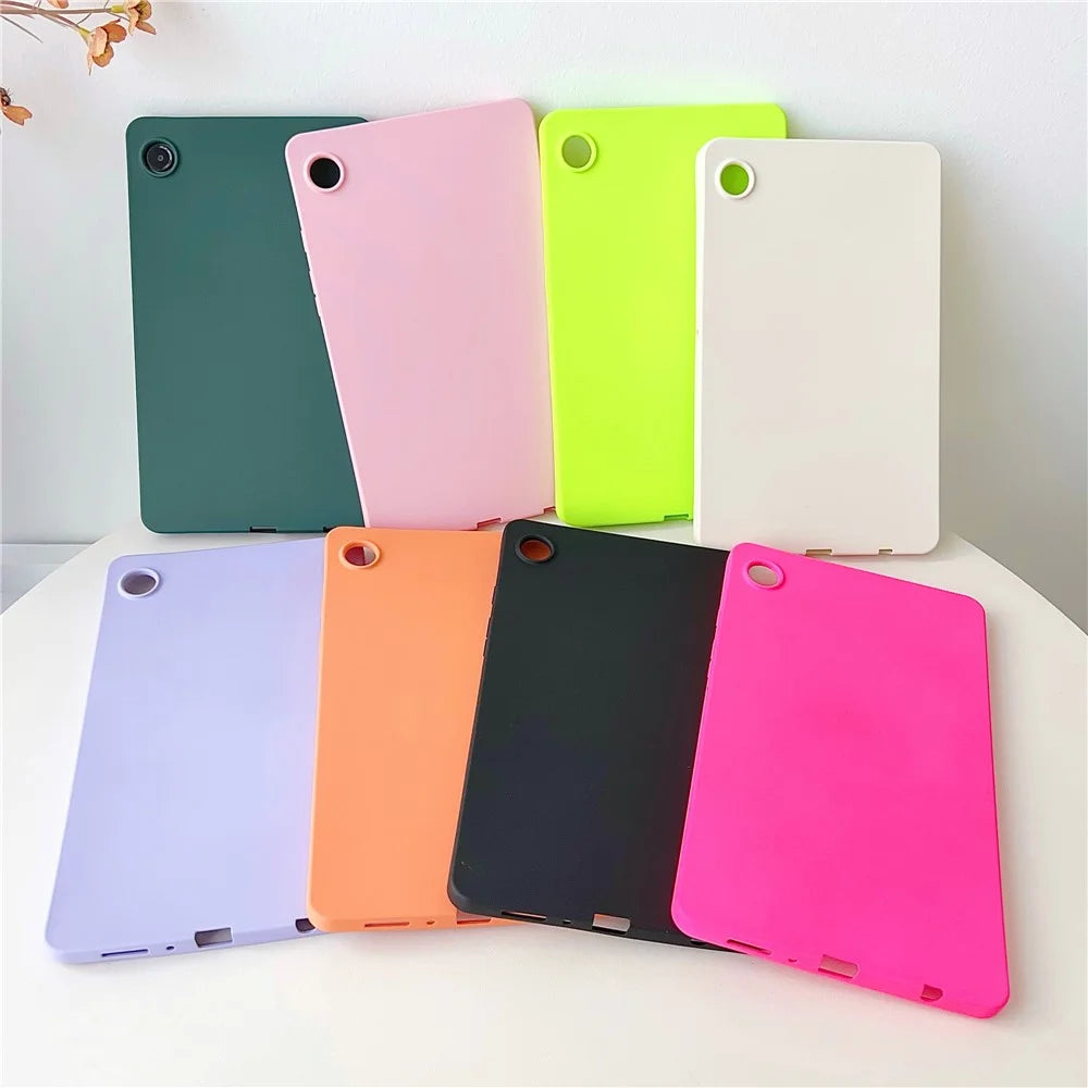 For Samsung Galaxy Tab A9 Case Rubberized TPU Tablet Cover Skin-friendly - Purple - 6