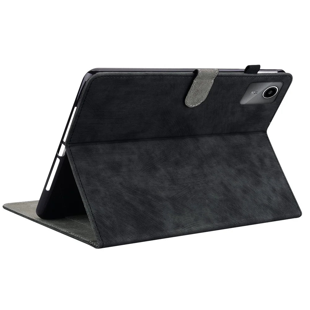 For Lenovo Tab M11 / Xiaoxin Pad 11 2024 Case Card Slots Leather Tablet Cover - Black - 3