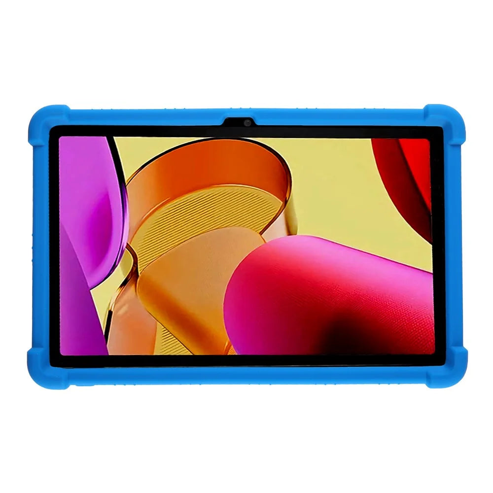 For Amazon Fire Max 11 Case Soft Silicone PC Kickstand Tablet Protective Cover - Dark Blue - 4