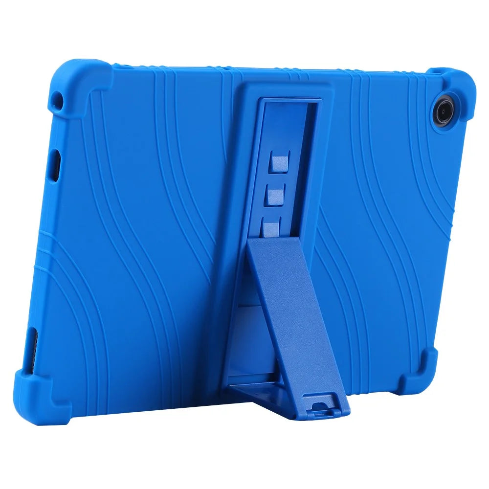 For Alldocube iPlay 50 / iPlay 50 Pro Silicone Case Shockproof Cover with Kickstand - Dark Blue - 3