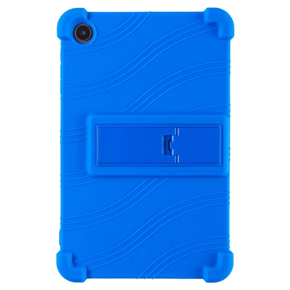 For Alldocube iPlay 50 Mini Soft Silicone Case Adjustable Kickstand Tablet Cover - Dark Blue - 1
