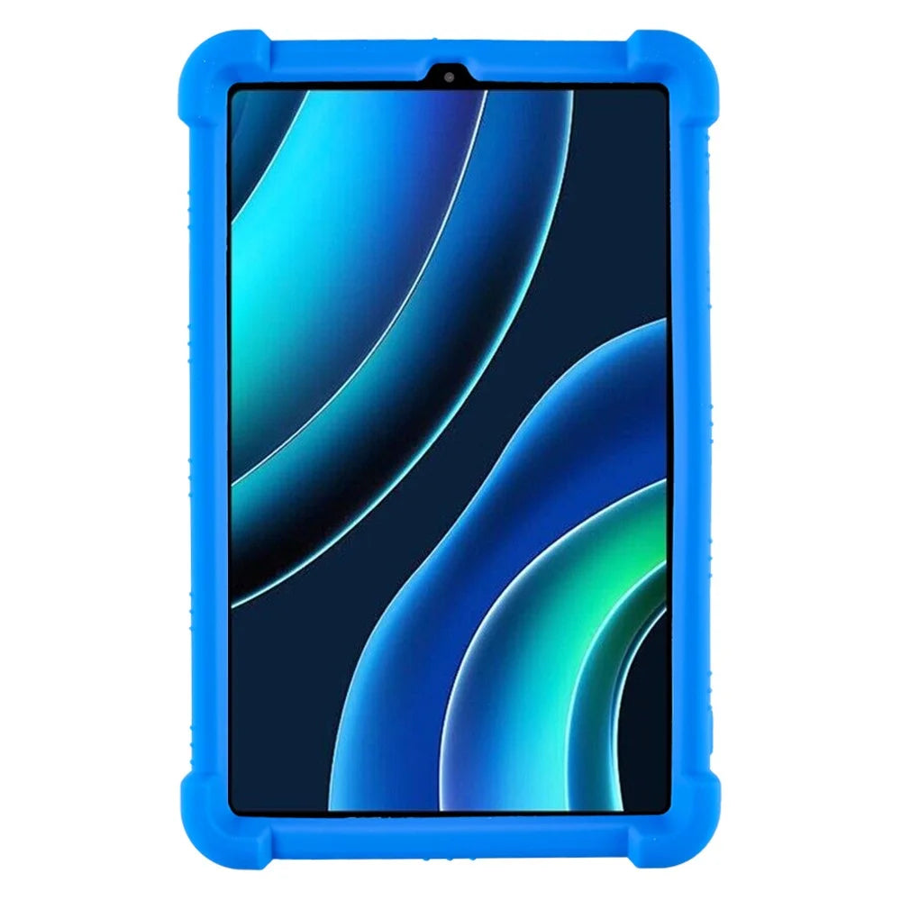 For Alldocube iPlay 50 Mini Soft Silicone Case Adjustable Kickstand Tablet Cover - Dark Blue - 2