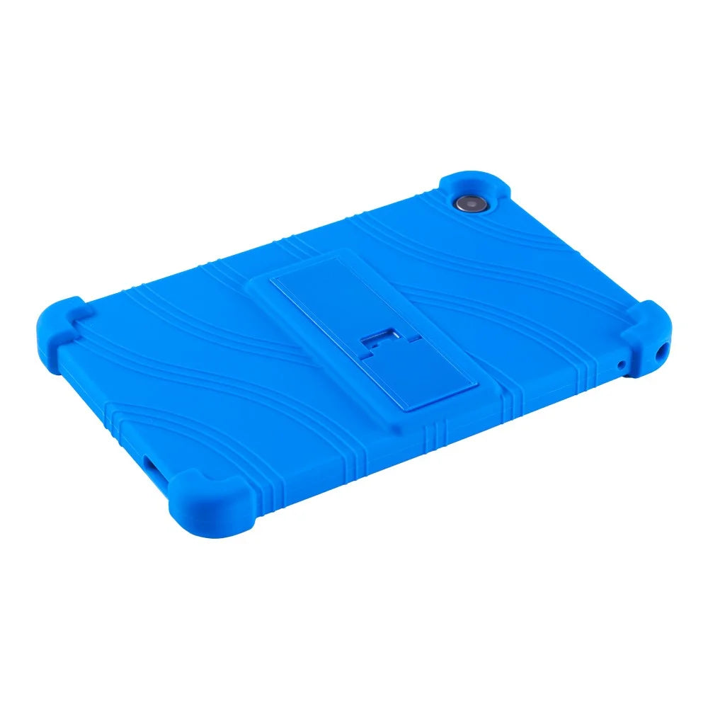 For Alldocube iPlay 50 Mini Soft Silicone Case Adjustable Kickstand Tablet Cover - Dark Blue - 5