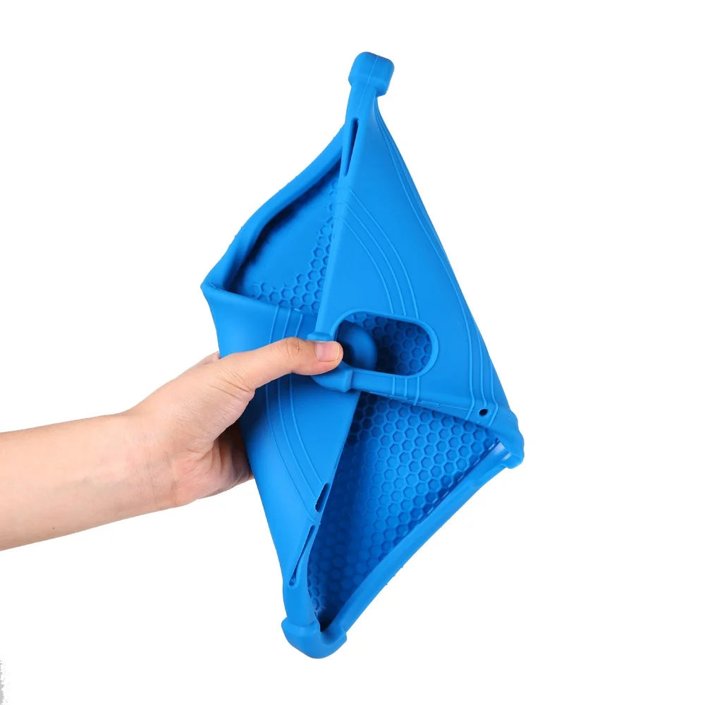For Teclast T50 Pro Protective Cover Silicone Tablet Case Multiple Viewing Kickstand - Dark Blue - 5