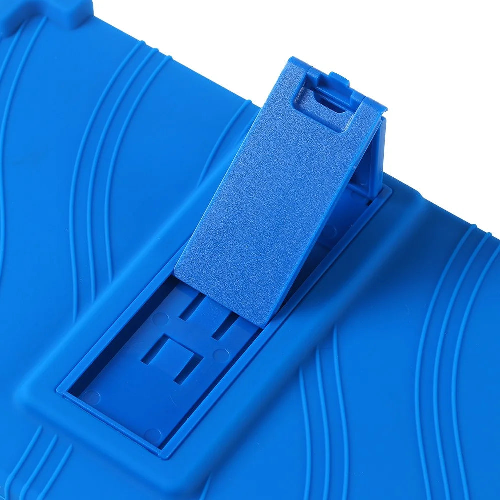 For Teclast P85T Kickstand Tablet Case Reinforced Corners Silicone Cover - Dark Blue - 7