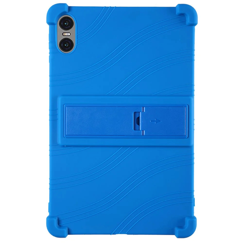 For Teclast T40 Air / T40HD Tablet Case Kickstand Silicone Protective Cover - Dark Blue - 1