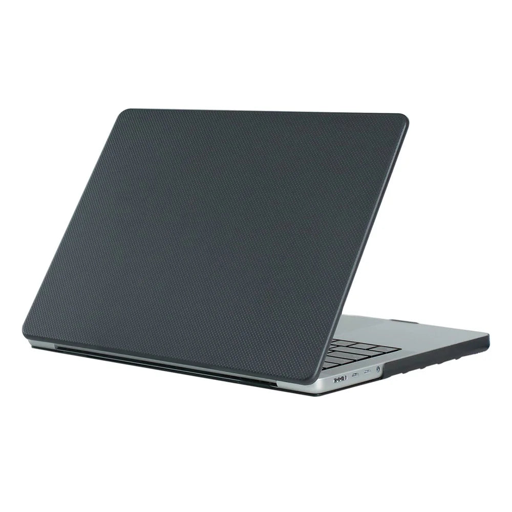 For Macbook Air 15 inch (2026) A3448 / (2025) A3241 / (2024) A311 / (2023) A2941 Case Dot Texture Hard PC Laptop Protector - Black - 1