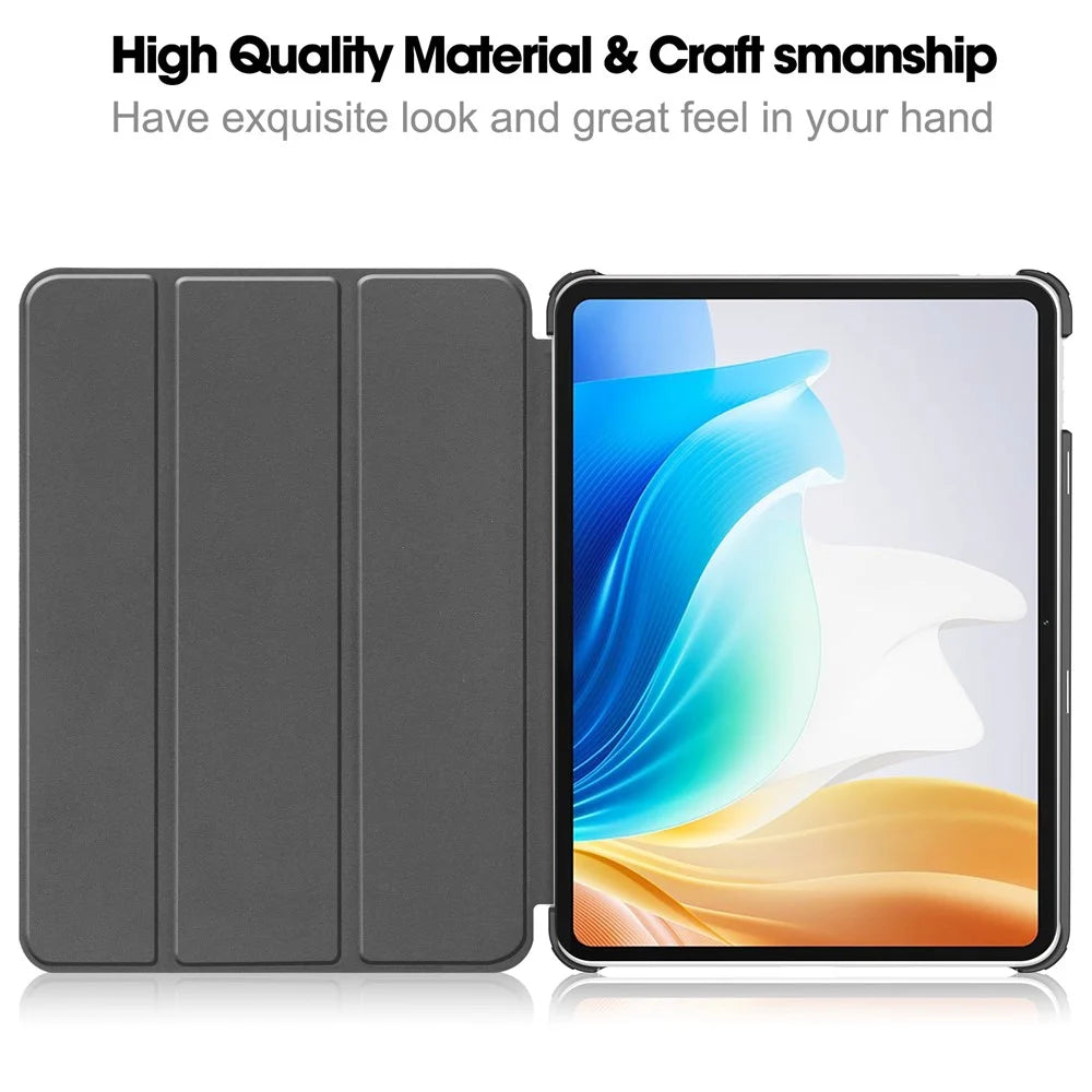 For Oppo Pad Go / Pad Air 2 Tablet Case Trifold Stand Pattern Printing Drop-proof Cover - Don't Touch Me - 2