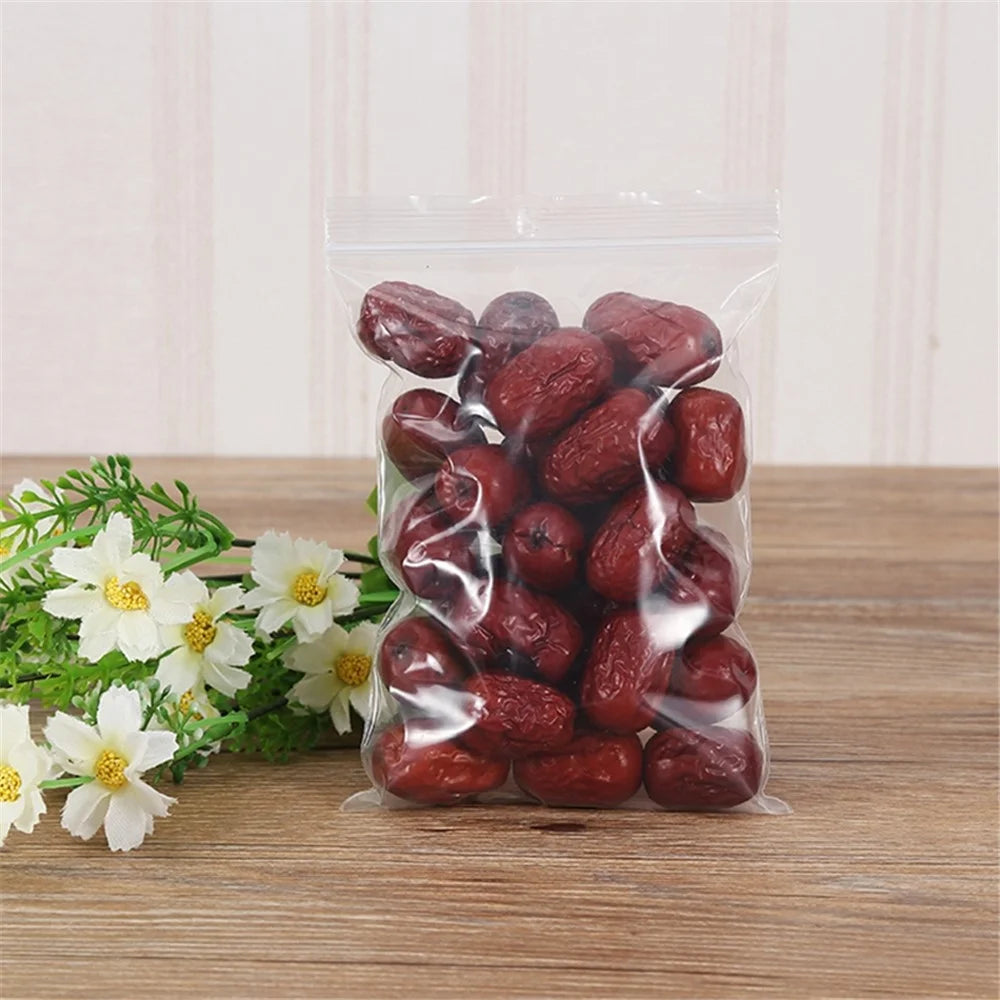 MX-054 100Pcs / Pack 4 x 6cm Resealable PE Sealing Bags Ziplock Clear Storage Pouches - 2
