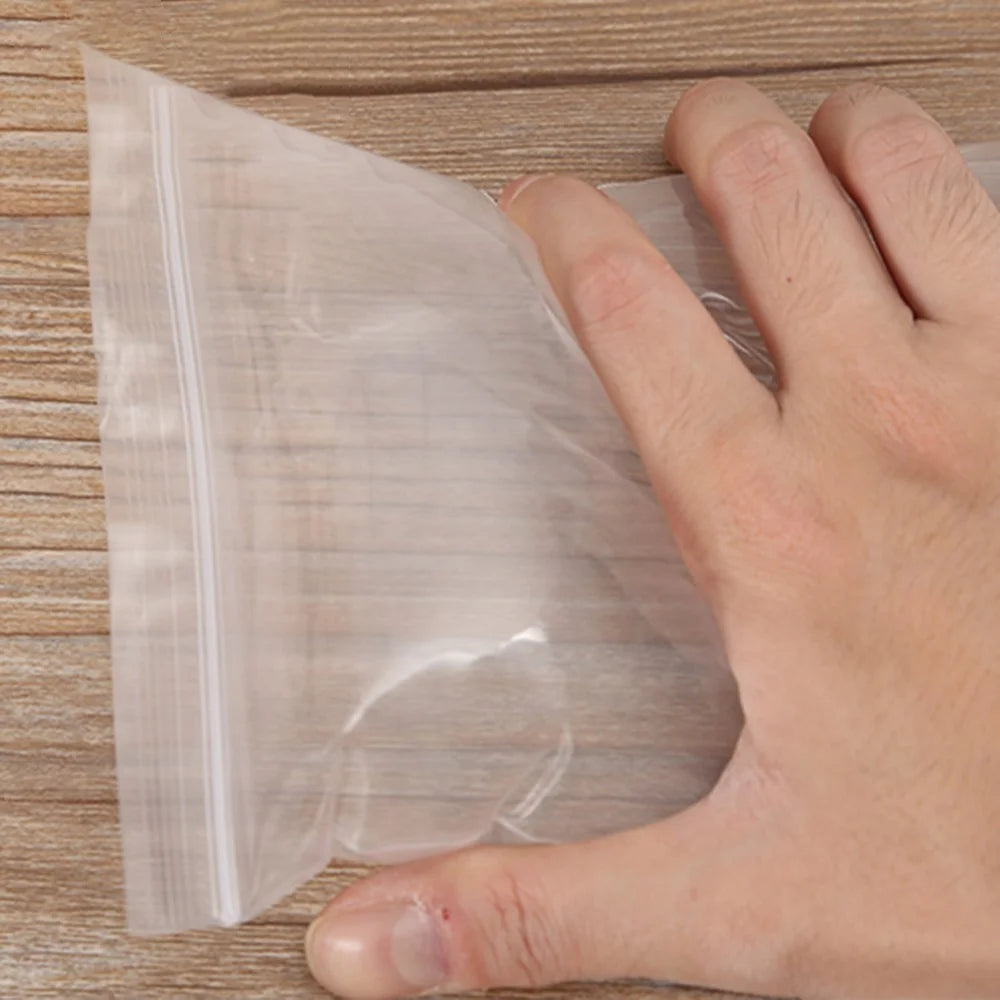 MX-054 100Pcs / Pack 40 x 60cm Clear PE Sealing Bags Ziplock Resealable Storage Pouches - 4