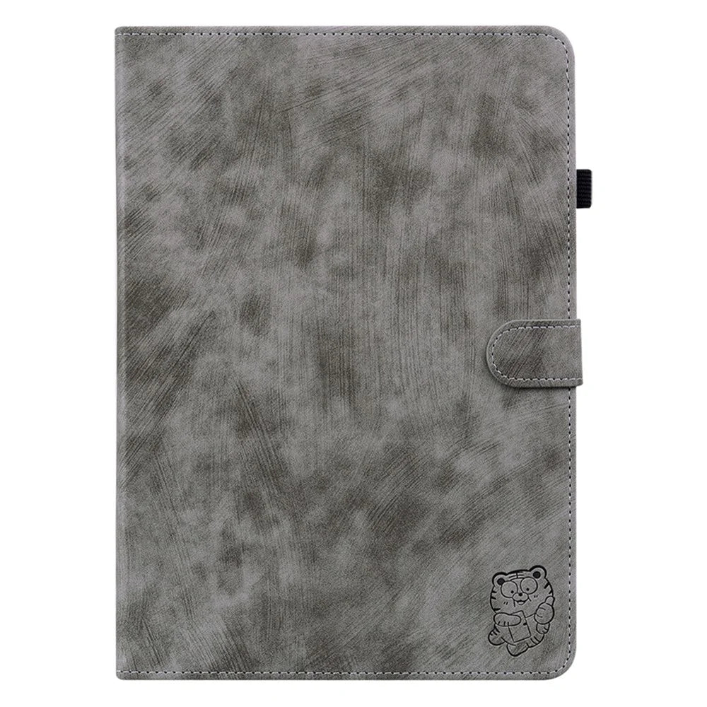 For Amazon Kindle Paperwhite (2024) / Kindle Colorsoft Case Card Slots PU Leather Stand E-Reader Cover - Grey - 6