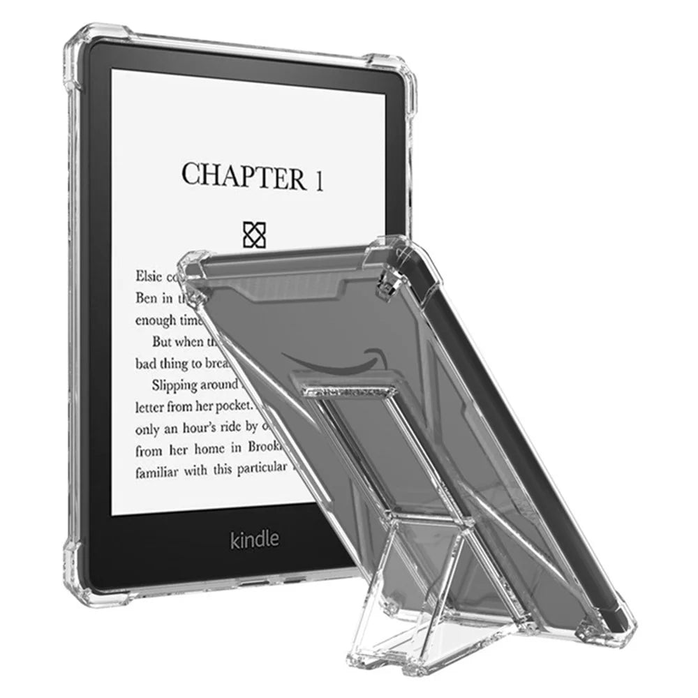 For Amazon Kindle Paperwhite 5 (2021) Shockproof TPU Case with PC Kickstand to Free Hands - 2