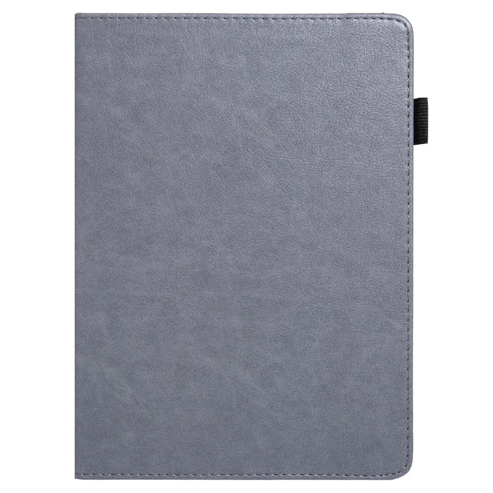 For 8-Inch Tablet Case Anti-Scratch Tablet Leather Flip Cover with Card Slots - Grey - 5