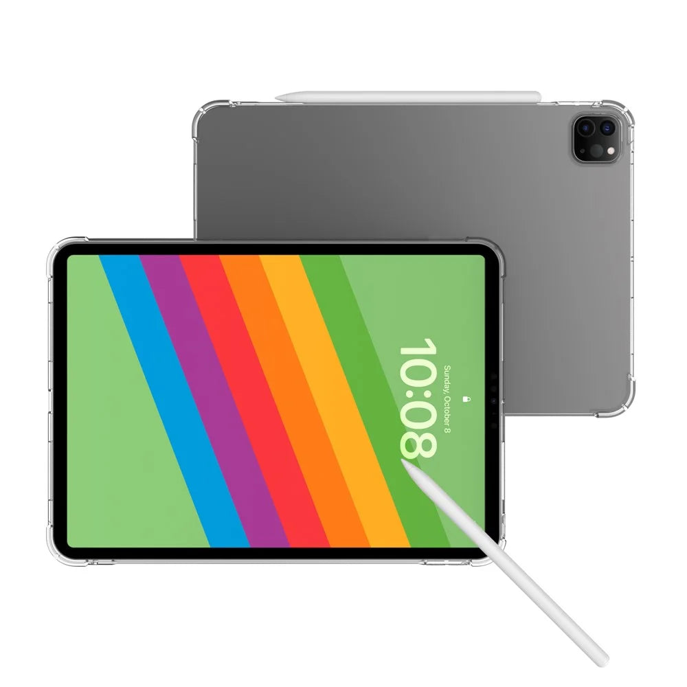 For iPad Pro 13 (2025) / 13 (2024) TPU Case Reinforced Corners Drop-Proof Clear Tablet Cover - 4
