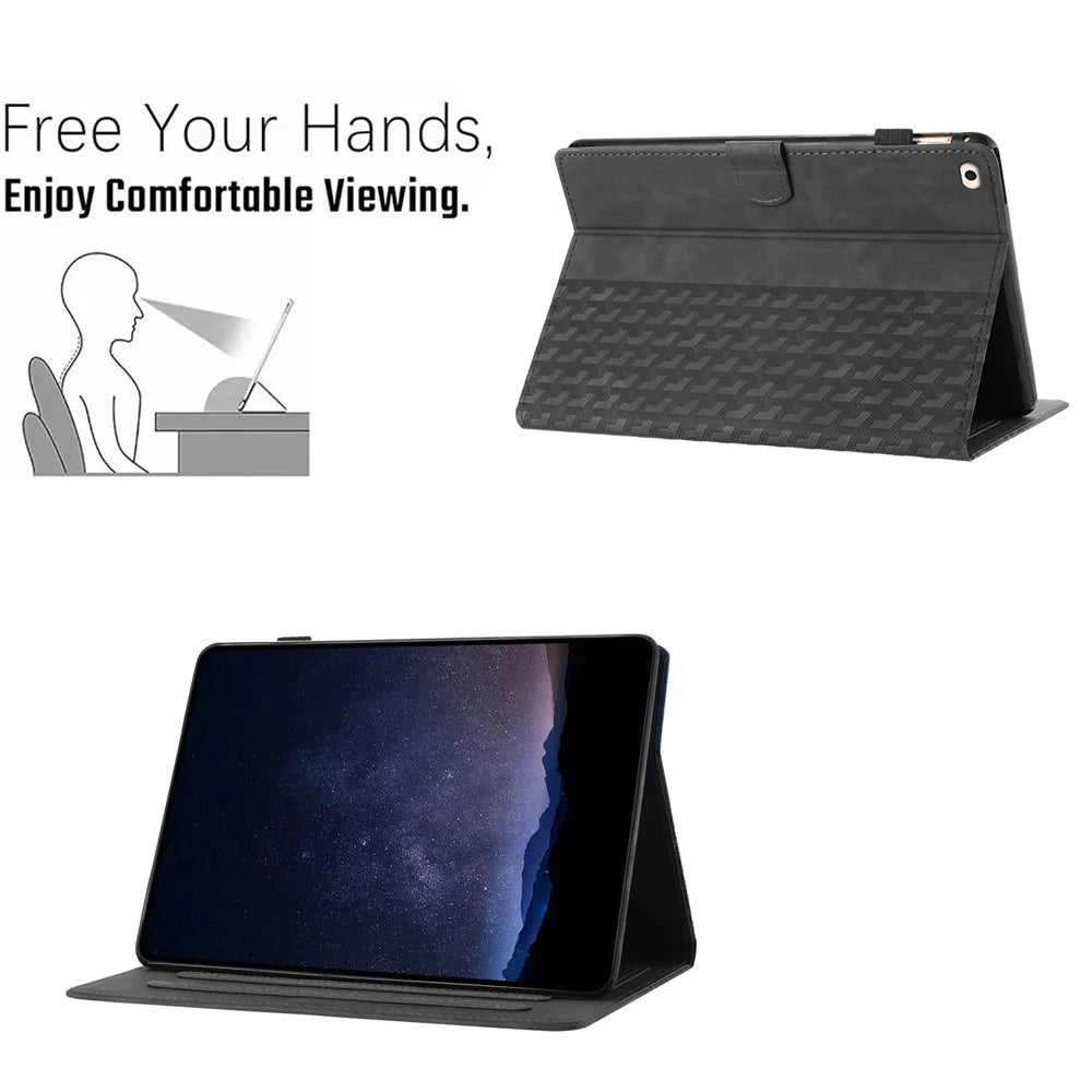Leather Case for iPad Mini / Mini 2 / Mini 3 / Mini 4 / Mini (2019) 7.9 Inch Building Blocks Imprinted Tablet Cover - Black - 6