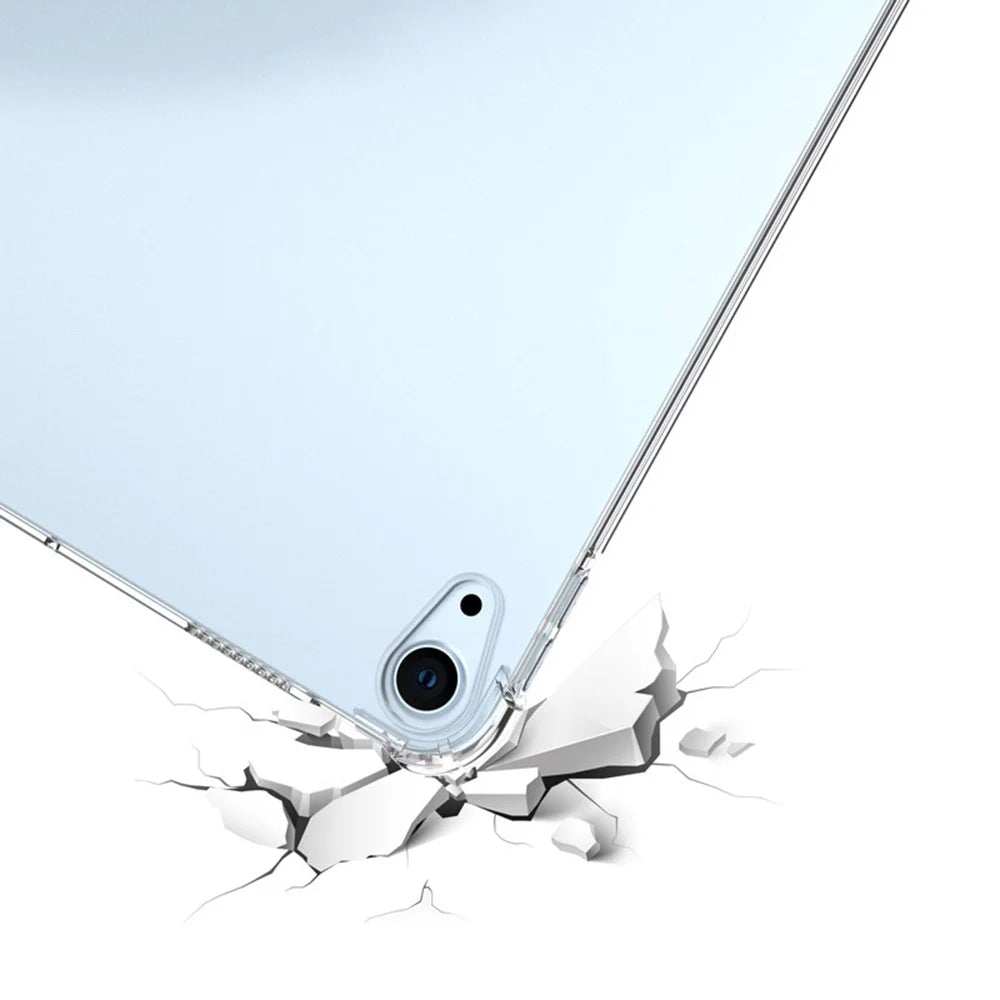 For iPad Air 11 (2026) / (2025) / (2024) Clear Tablet Case Four Corner Drop Protection TPU Back Cover - 3