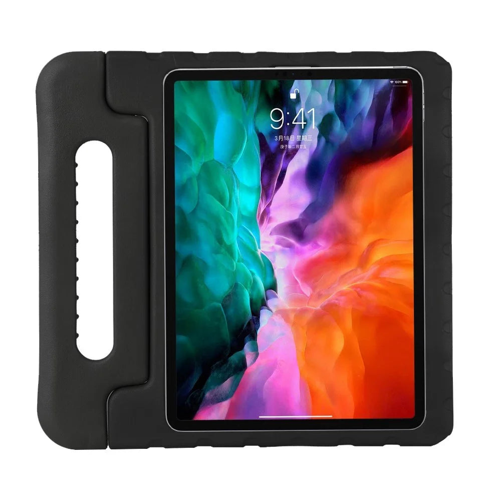 For iPad Pro 13 (2025) / 13 (2024) Shockproof Case EVA Handle Kickstand Tablet Cover - Black - 2