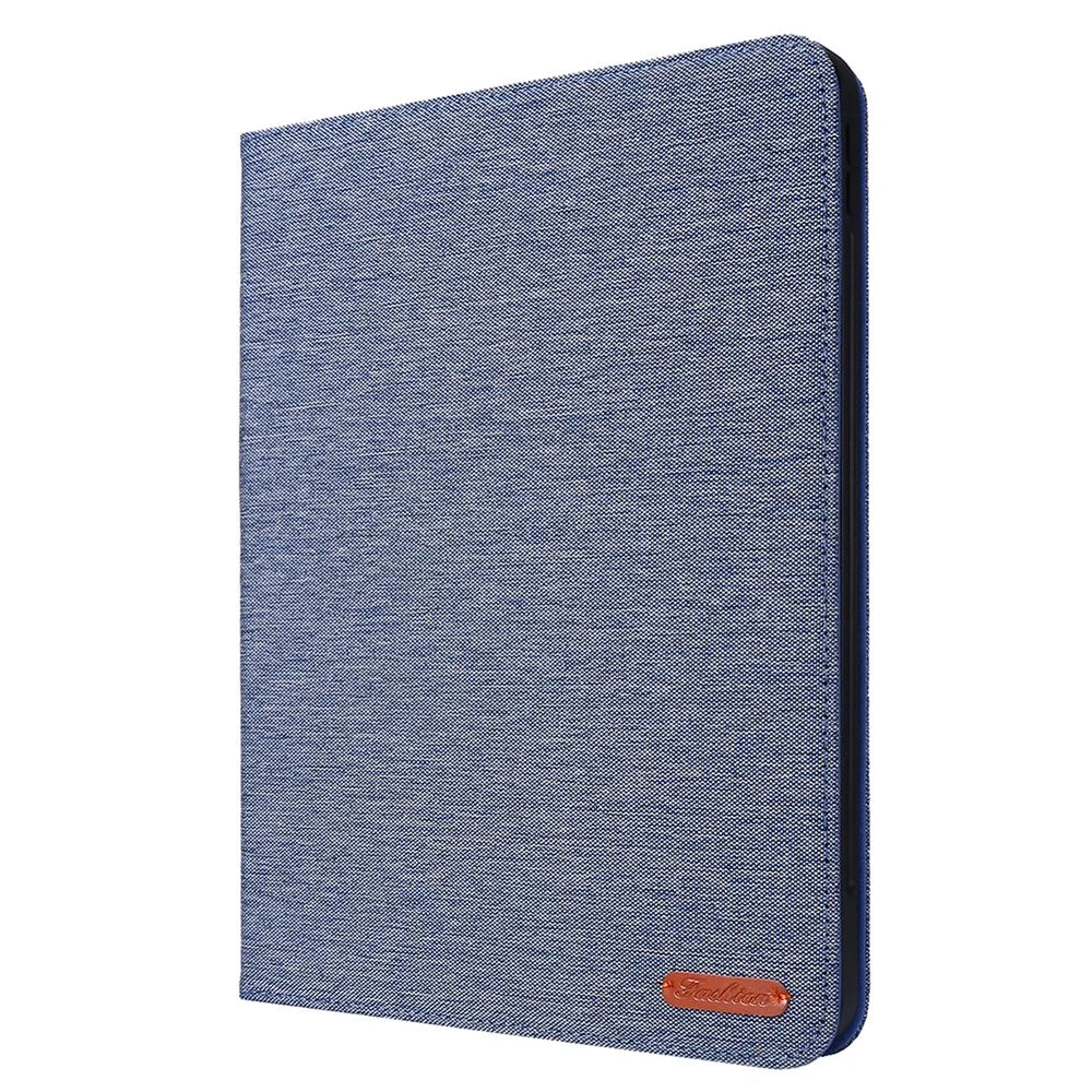 For iPad Pro 13 (2025) / 13 (2024) Case Card Slots Stand Leather Tablet Cover with Pen Holder - Blue - 7