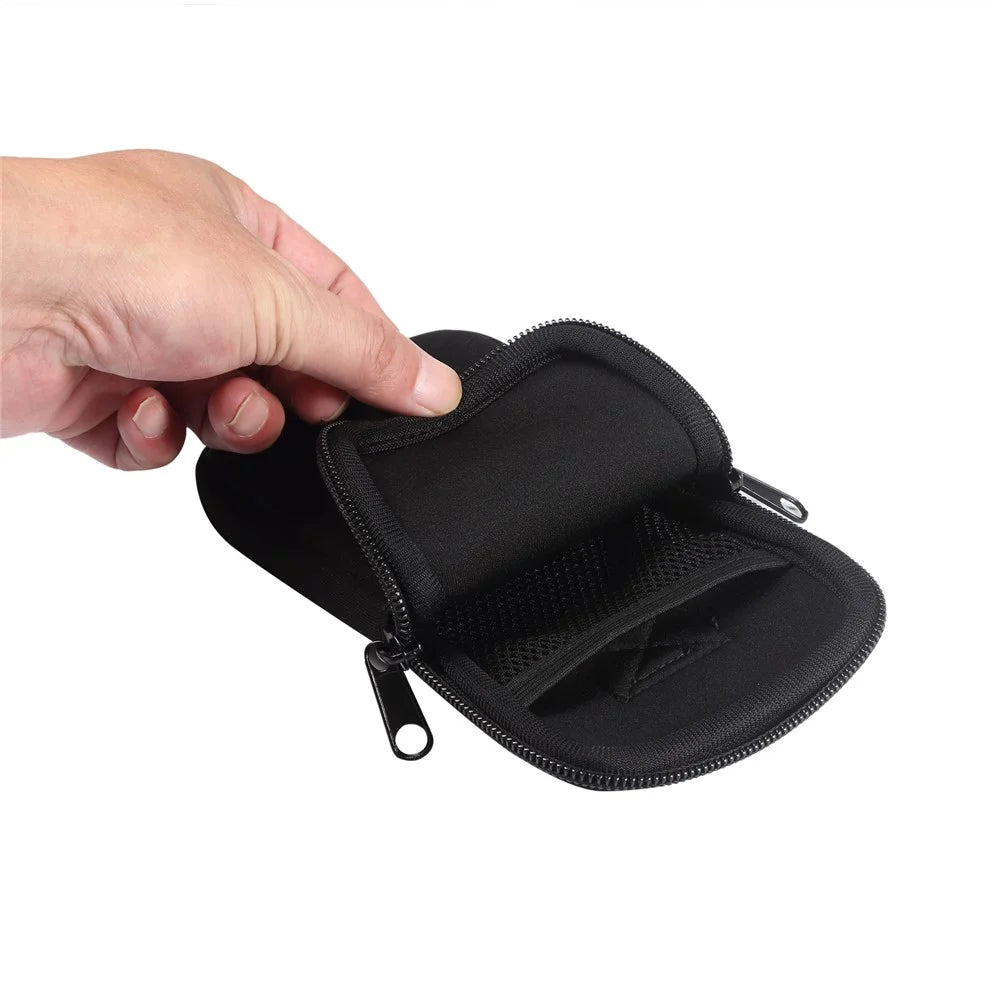 6.1-inch Phone Storage Pouch Waist Belt Backpack Hanging Nylon Phone Bag for iPhone 17 Pro / 17 / Samsung Galaxy S26 - Black - 3