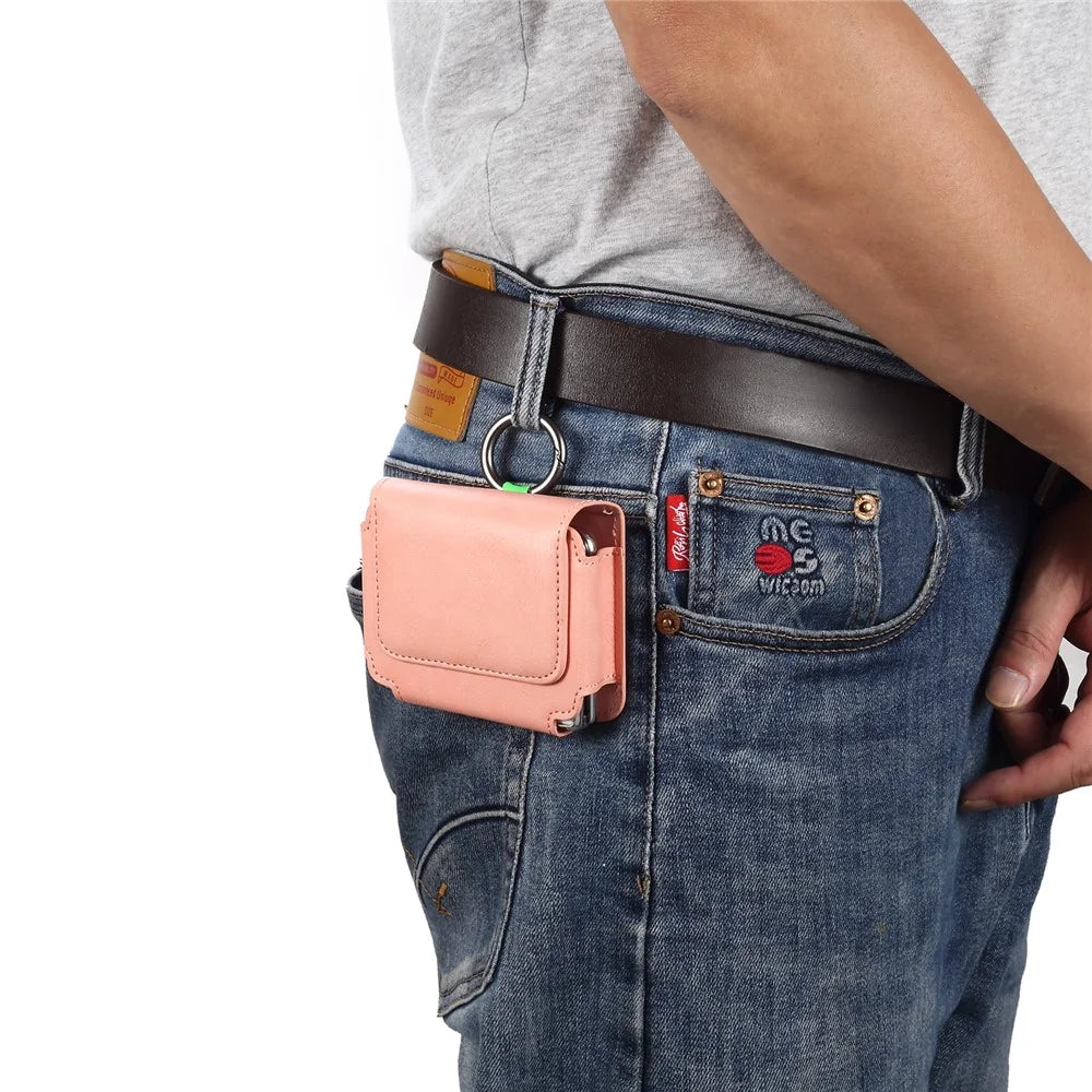 Foldable Smartphone Universal Phone Pouch For Huawei Pura X Phone Waist Belt Clip Holster - Pink - 3