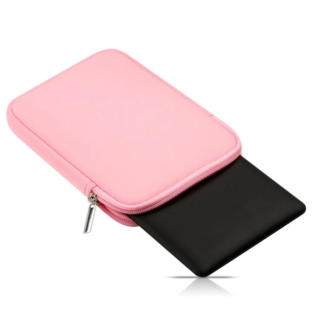 For iPad mini (2019) 7.9 inch / mini 2 / 3 / 4 / mini Wi-Fi Tablet Sleeve Shockproof Fleece Lined Protective Bag - Pink - 2