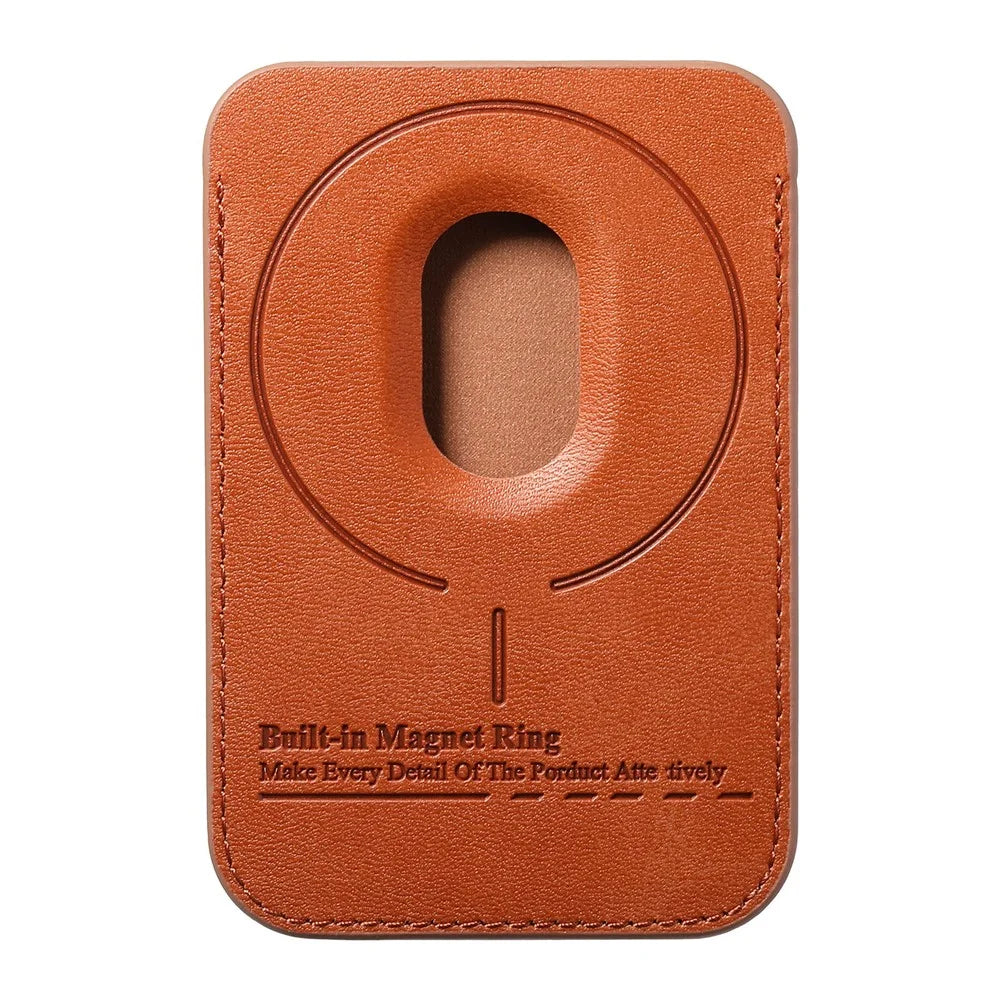 MC-W39 Magnetic Card Holder Slim Phone Wallet Compatible with MagSafe - Brown - 3