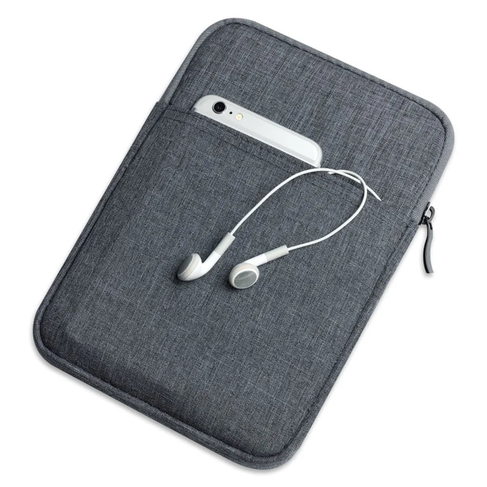 Waterproof Sleeve Bag for 10-inch Tablets Carrying Case Portable Anti-Scratch Bag with Pouch - Dark Grey - 1