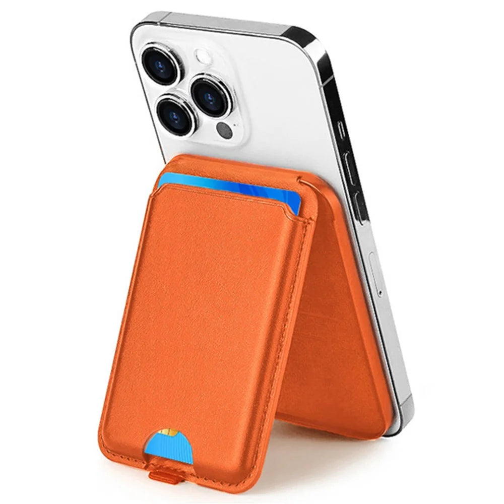 ILEX PACK Card Bag for Mobile Phone with Adjustable Kickstand - Orange - 1