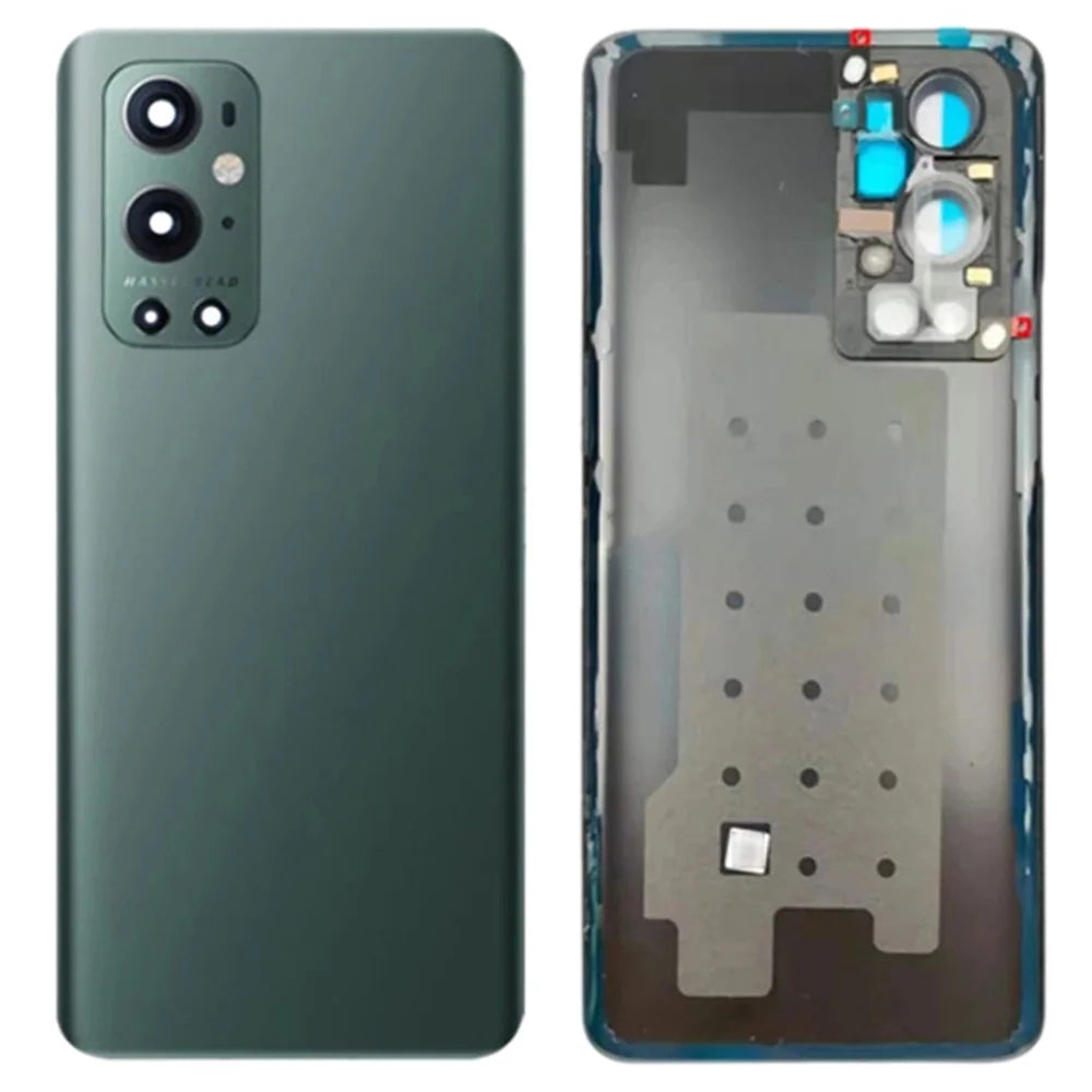 For OnePlus 9 Pro 5G OEM Battery Housing Cover Repair Part + Camera Lens Cover - Green - 1