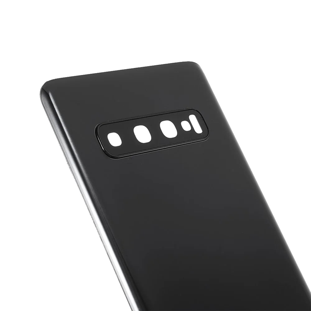 Back Battery Housing Cover with Camera Ring Lens Cover Replacement (without Logo) for Samsung Samsung Galaxy S10 - Black - 5