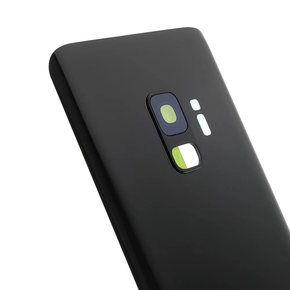 Back Battery Housing Cover with Camera Ring Lens Cover Replacement (without Logo) for Samsung Samsung Galaxy S9 - Black - 5