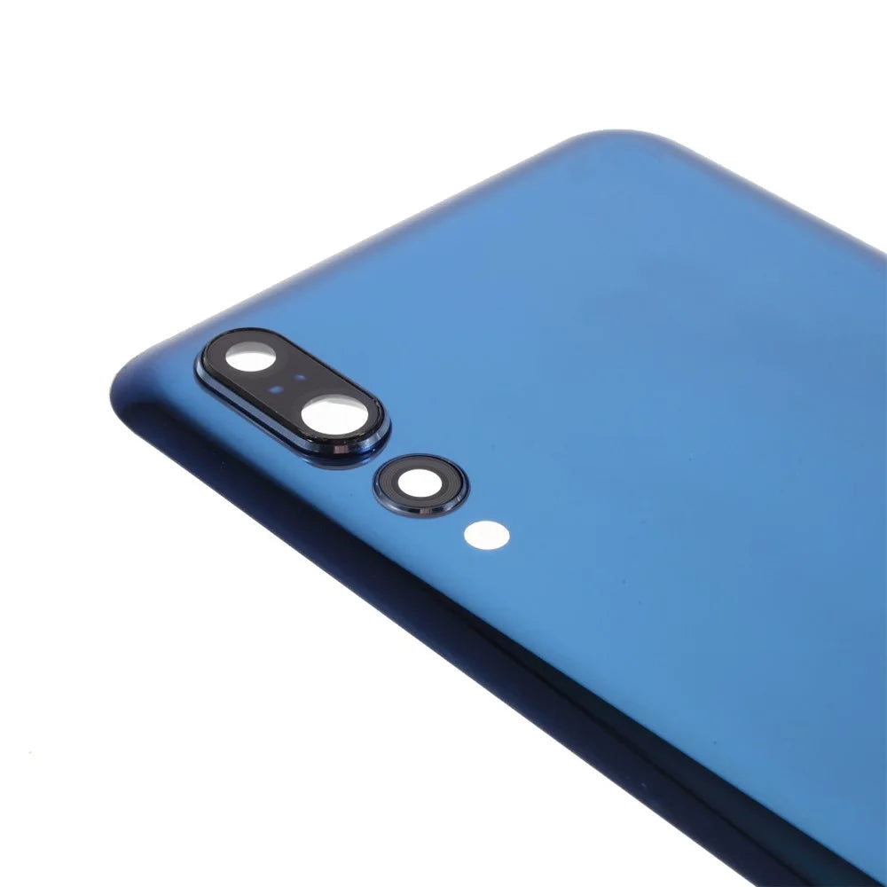 Battery Housing Back Cover with Camera Ring Lens Cover Replacement Part (without Logo) for Huawei P20 Pro - Blue - 5