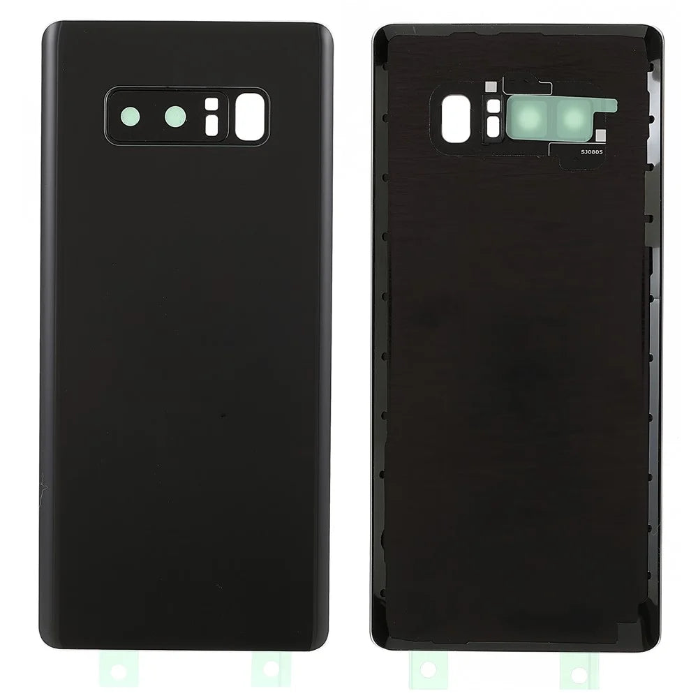 Back Battery Housing Cover with Camera Ring Lens Cover Part (without Logo) for Samsung Galaxy Note 8 N950 - Black - 1