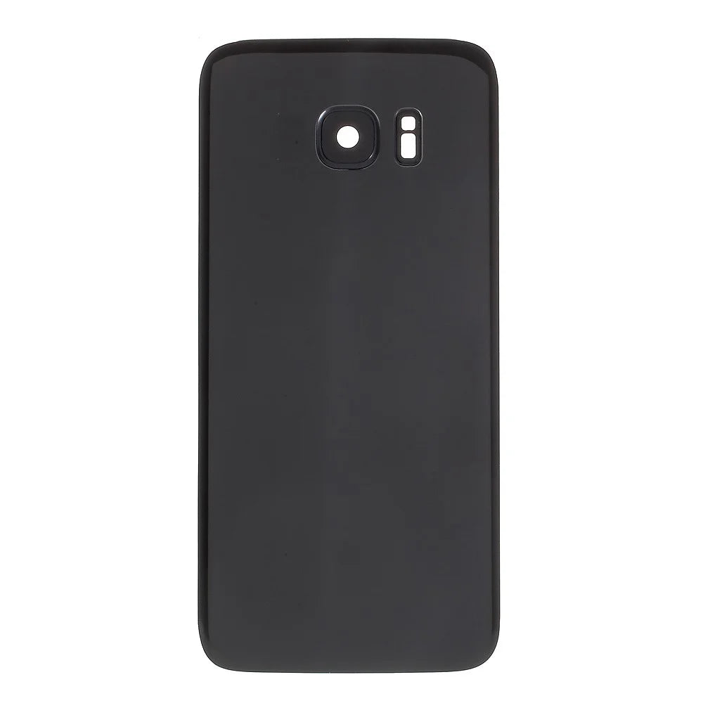Battery Housing Back Cover with Camera Ring Lens Cover Replacement (without Logo) for Samsung Galaxy S7 edge - Black - 2